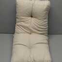 Indoor Bench Cushions, Tufted High-Density Foam Cushions for Indoor Furniture, Soft Bench Seat Cushion with Non-Slip Bottom, 36" X 14" X 4 (Cream)