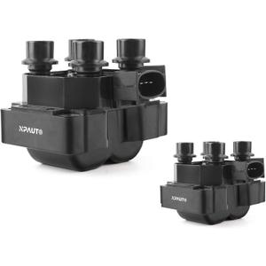 NPAUTO Ignition Coil Pack Compatible with 4.6 5.0 V8 1997 1998 1999 Ford F150 Ranger Expedition Explorer Crown Victoria, Lincoln Town Car Mark VIII, Mercury Mountaineer, Set of 2