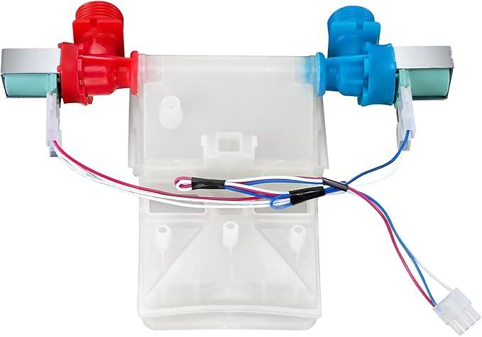 UPGRADE W11101906 W11210463 Washer Water Inlet Valve Fit for Whirlpool Amana Maytag Washer, For W10701461 W10869803 W10883458 W11038696 AP6329219