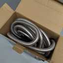 Garden Hose 25ft, Stainless Steel Metal Water Hose with 10 Function Nozzle, Lightweight Hose, No Kink, Leak-proof, Puncture Resistant for Yard, Outdoor, RV