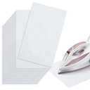 Briwooody 30 Pcs 6 x 10 Inch Hot Iron Cleaner Sheets Faultless Cream Stainless Steel Soleplate Iron Cleaner Kit Lining Cloth