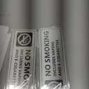 (4 Pack) No Smoking Signs for Home and Business, Self-adhesive No Vaping Sign, Rust Free Aluminum Warning Signage for Indoor Outdoor Use (7 x 2 inches, Brushed Aluminum)