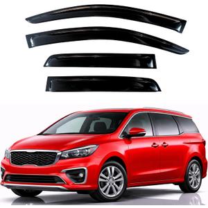 KPY Rain Guards Fit for 2015-2021 Kia Sedona, Out-Channel Window Visors Vent Wind Deflectors 4PC, Car Accessories for 15-21 Sedona