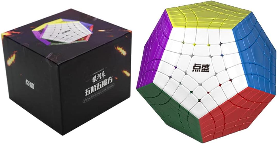 Diansheng Gigaminx Magnetic Speed Cube Stickerless 5x5 Dadecahedyon Cube Speed Cube