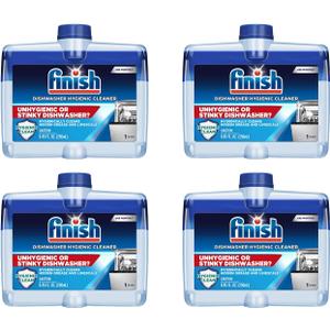 Finish Dual Action Dishwasher Cleaner: Fight Grease & Limescale, Fresh 8.45 oz.(Pack of 4)