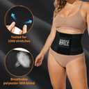AMZBOSS Waist Trainer for Women Postpartum Belly Band Tummy Control Shapewear Faja Body Shaper Waist Cincher Triple Wrap (Black)