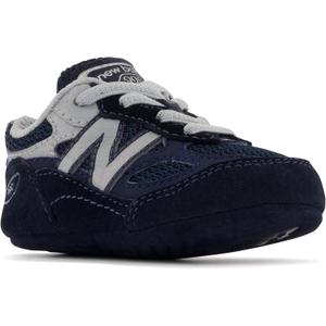 New Balance Kids' 990 V6 Lace-up Sneaker (5 X-Wide Toddler, Navy/Silver)