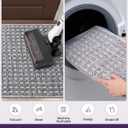 DEXI Dirt Trapper Door Mat, 31x48 Washable Doormat, Dirt Resistant and Absorbent, Easy Clean Low-Profile Floor Rugs for Entryway, Front Door, and Inside Entrance, Checkered Grey