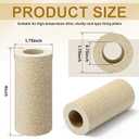 Tuanse 4 Pack 1.75 x 4 Inch Tall Round Kiln Posts High Alumina Kiln Posts Ceramic Shelf Supports for High Temperature Kilns Shelf Sturdy Firing Post
