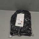 Women's Fuzzy Fleece Faux Shearling Coat, Winter Warm Oversized Jacket with Lapel Collar, Casual Zipper Outwear for Daily Use (Black) 3XL