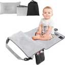 Toddler Airplane Bed, Portable Airplane Seat Extender for Kids, Airplane Bed for Toddler with Airplane Footrest & Storage Bag, Airplane Toddler Bed, Airplane Travel Essentials Kids