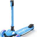 Besrey Scooter for Kids Age 3-10, 3 Wheel Battery-Free Light-up Scooter