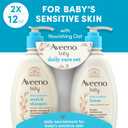 Aveeno Baby Daily Care Gift Set with Oat Extract & Prebiotic Oat, Contains Daily Moisturizing Body Lotion & Gentle 2-in-1 Baby Bath Wash & Shampoo, Hypoallergenic & Paraben-Free, Two Pack