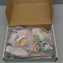 Atoylink Wooden Tea Party Set for Little Girls 28 Pcs Toddler Tea Set with Cupcake Stand & Food Pretend Play Accessories Kids Kitchen Playset Wooden Toys for 2 3 4 5 6 Year Old Girl Birthday Gift