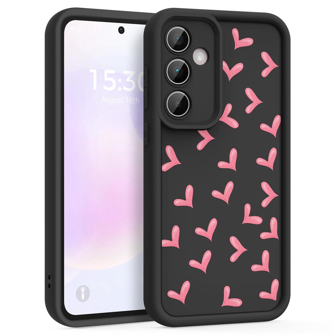 FUXICASE Case for Samsung Galaxy A35 5G, Silicone Shockproof Cover Women