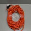 Amazon Basics 100 foot 3-Prong Vinyl Indoor/Outdoor Extension Cord - 10 Amps, 1250 Watts, 125 VAC - Orange