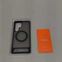 TORRAS Strong Magnetic & Seamless Stand for Samsung Galaxy S25 Ultra Case, Fit for MagSafe, MilGrade Drop Protection, Kickstand for Samsung Galaxy S25 Ultra Case, Translucent Back/Black Edge