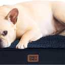 EHEYCIGA Orthopedic Medium Dog Beds for Small Dogs with Removable Washable Cover for Crate, Navy, 30x20