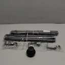 1 Inch Black Curtain Rods for windows,Heavy Duty Curtain Rods for Windows 48 to 84 Inch,Standard Decorative Window Curtain Rod Set with Brackets for bathroom Kitchen Bedroom Window (32-86")