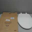 Bemis 7300SLEC Slow Close Toilet Seat, Easy Clean Hinges and Durable Plastic Seat, Made in USA, Elongated, White