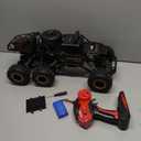 Jiakora Large Size RC Cars, Rock Crawler RC Truck with 2 Rechargeable Batteries, 6 Wheel Remote Control Monster Truck, Durable Metal Body & LED Headlights, Boy Toys for 4-7, 8-12 Kids & Adults
