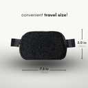 Boutique Fleece Belt Bag | Sherpa Crossbody Bag Fanny Pack for Women Fashionable | Everywhere Waist Pack | Small Fashion Travel Chest Bag (Small Strap Length, Black Fleece)