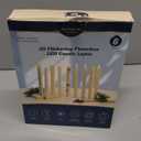 Flameless Taper Candles with Two Rmote, 9.6" Real Wax Battery Operated Candles with 3D Wick, 6 Pack Led Flickering Candlesticks, Electric Candle for Home, Wedding, Party, Decor, Ivory