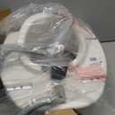 Medline 5" Elongated Raised Toilet Seat, with Lock and Removable Padded Arms- A Medical Seat for Seniors, Elderly, Adults, or Post-Surgery Recovery, 1 Ct.