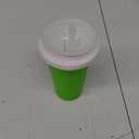 Slushie Maker Cup, DIY Magic Slushy Maker Squeeze Cups, Portable Smoothie Squeeze Cups for Juices, Milk and Ice Cream Make, Double Layer Squeeze Slushy Maker Cup, Birthday Gifts for Family (Green)