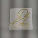 Oh Baby Sign for Backdrop, Large Wooden Baby Shower Sign Gold Letters Party Banner for Boy/Girl Decorations Backdrop Party