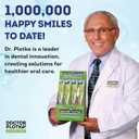 MOUTHWATCHERS Dr Plotkas Soft Bristle Flossing Toothbrush Manual Soft Toothbrush for Adults, Ultra Clean, Good for Sensitive Teeth and Gums, Variety 4 Pack, Colors May Vary