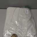 Lush Decor Linen Button Window Curtain Panel, Single, 40" W x 95" L, Gray & Off White- Country Curtains - Rustic Decor - Color Block - Modern Farmhouse Curtains