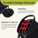GoHimal 14 Way Golf Stand Bag, Golf Bags for Men with Stand, Top Dividers Ergonomic with 10 Pockets Golf Club Bags