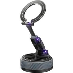 Magnetic Car Phone Mount 2-in-1 Detachable Ring Stand for Desk & Dashboard