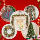 3 x 24pcs Red Velvet Bows Christmas Tree Decorations, 5"x7" Valentines Day Ornaments for Tree Home Coquette Room Birthday Party Front Door Wedding Holiday Decor