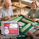 Foleto 4Pcs 2026 New mah-Jong Cards Guide Rules American Official Revision | Mahjong 2026 Mahjong Card - Large Print (red)