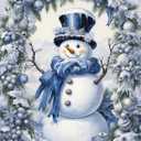 ARPADAMO Diamond Art Kits for Adults, Christmas Diamond Painting Kits for Beginners, Snowman Diamonds Art Painting Kits, 5D Round Full Drill Crafts Kits Home Decor Gifts 12x16inch (DP01423)