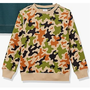 Amazon Essentials Boys and Toddlers' Fleece Crew-Neck Sweatshirts, Multipacks (XL)