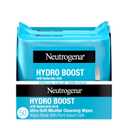 Neutrogena Hydro Boost Ultra-Soft Micellar Cleansing Wipes with Hyaluronic Acid, Hydrating Makeup Remover Wipes Remove Dirt & Waterproof Makeup, Hypoallergenic, Plant-Based Cloth, 2 Packs, 50 ct