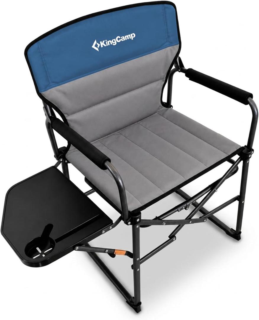 KingCamp Oversized Camping Directors Chair for Big & Tall Heavy Duty 440lbs, X-Large
