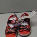 Disney Kids Cars Toy Story Mickey Spiderman Sonic Sandal LED Light Up Slides Toddler/Little Kid/Big Kid (Black/Red)