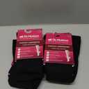Dr. Motion 4 Pairs Graduated Compression Kneehi Women's Socks (Black)