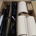 Dimmable Floor Lamp - 3 Lights Arc Floor Lamps for Living Room, 1000LM Modern Tall Standing Lamp With Beige Shades & Heavy Base, Mid Century Tree Floor Lamp for Bedroom Office, 3 LED Bulbs Included (Matte Black-Beige Linen Shades)