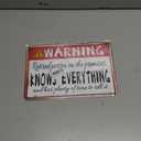 Retirement Signs Funny Retirement Gifts For Men Dad Jokes Sign Metal Patio Signs Warning Retired Person On Premises Knows Everything Metal Tin Signs Happy Retirement Yard Sign Humorous Retirement