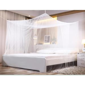 Premium Bed Mosquito Net Full & Queen Size, Elegant White Rectangular Canopy, 360° Protection with Breathable Mesh and Easy Installation
