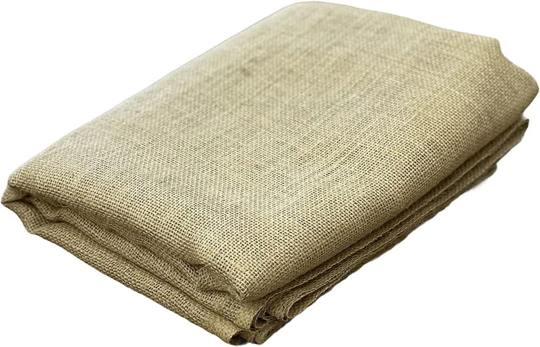Burlap Plant Cover & Landscape Fabric - 40" x 12ft Roll - Natural Burlap for Weed Barrier, Frost Protection, Erosion Control, Garden & Landscaping Projects - Durable & Breathable Burlap Fabric