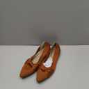 Women's Flats Shoes Comfortable Dressy Pointed Toe Knit Washable Ballet Flat (8.5, Brown)