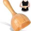 KintKita Wood Therapy Massage Tool, Wooden Lymphatic Drainage Sculpt Cup Cellulite Massage Tool, Body Sculpting Tool for Cellulite Reduction,Muscle Tension Release,Body Contouring & Shaping