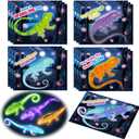 SpringFlower Valentines Day Cards for Kids School, 24 Pack Valentines Cards with Glow In The Dark Lizard, Valentine's Gifts Exchange for School, Valentines Party Favors Prizes for Kids Boys Girls