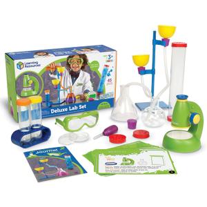 Learning Resources Primary Science Deluxe Lab Set - 45 Pieces, Ages 3+ Preschool Science Kit, STEM Toys, Science Experiments for Kids, Preschool Learning Toys (Multicolor)